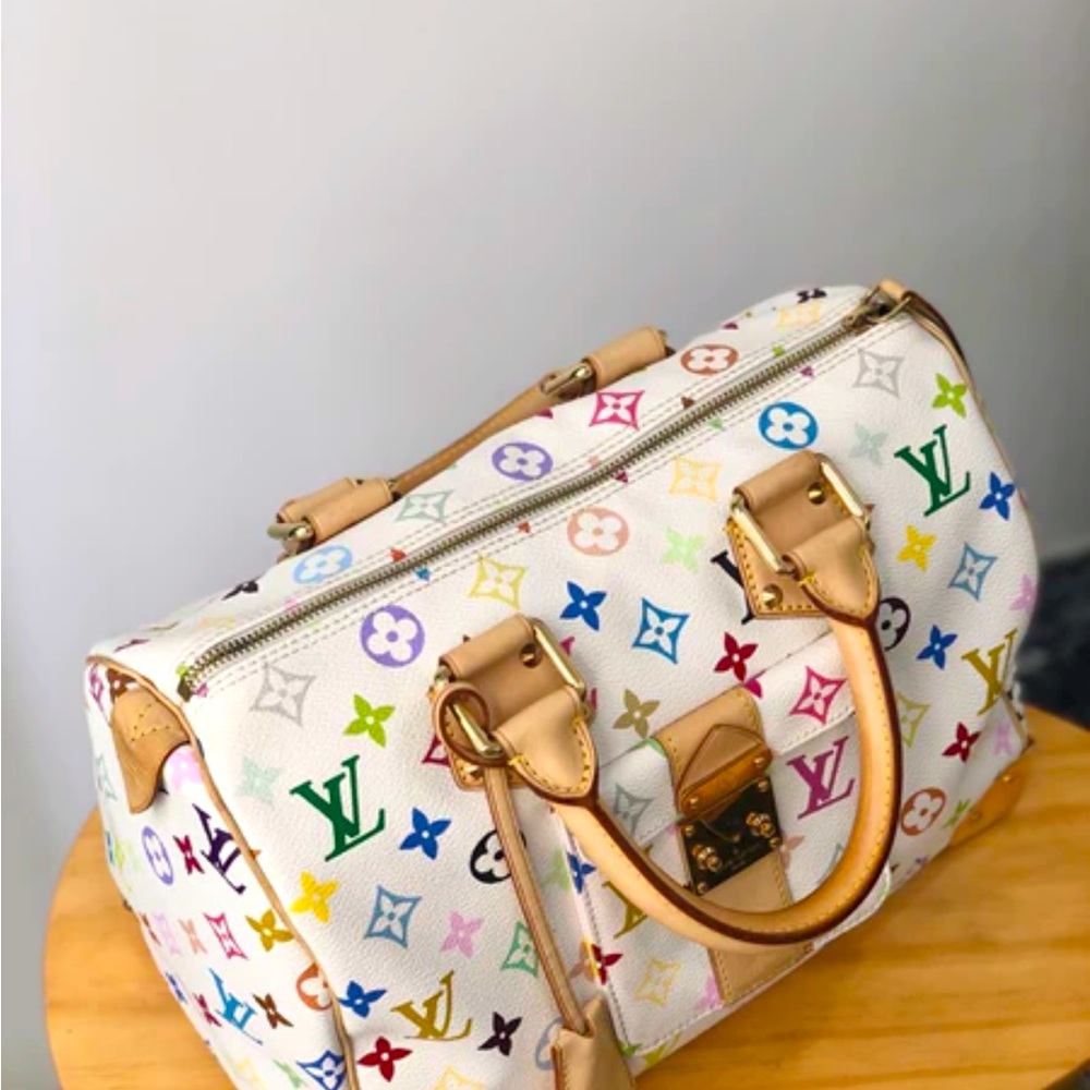 Louis Vuitton Handbag Monogram Multicolor Speedy 30 - Picture 9 of 9